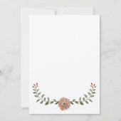 Cute Watercolor Hedgehog Pregnancy 案内状 (裏面)