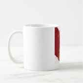 Cute Watercolor Ladybug Arabic Calligraphy Sticker コーヒーマグカップ (左)