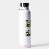 Cute Watercolor Panda Water Bottle ウォーターボトル (右面)