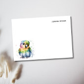 Cute Watercolor Parrot Modern Personalized ポストイット