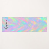 Cute Watercolor Pastel Rainbow Abstract Custom ヨガマット (正面(横))