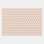 Cute Watercolor Pumpkins ラッピングペーパーシート (正面)