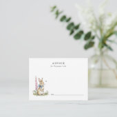 Cute watercolor Rabbit Baby Advice card アドバイスカード (スタンド正面)