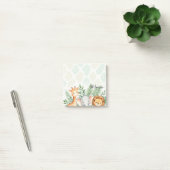 Cute Watercolor Safari Animals Personalized Sticky ポストイット (オフィス)