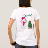 Cute Watercolor Santa Claus Christmas Clipart Tシャツ (裏面)
