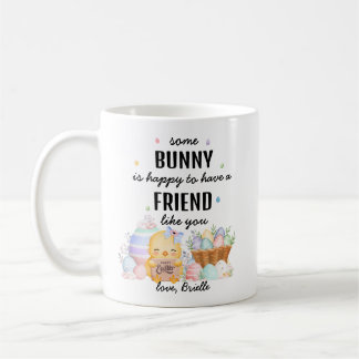Cute Watercolor Some Bunny Friendship Easter Gift コーヒーマグカップ