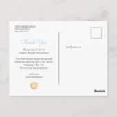 Cute watercolor sun Baby Boy Birth Announcement ポストカード (裏面)