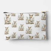 Cute watercolour baby animal alphabet Kangaroo アクセサリーポーチ (裏面)