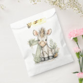 Cute watercolour baby animal alphabet Zebra フェイバーバッグ (封をした状態)