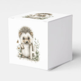 Cute Watercolour Baby Animals Alphabet Hedgehog フェイバーボックス