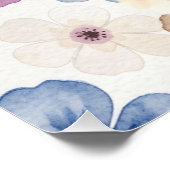 Cute Watercolour piglet  ポスター (コーナー)