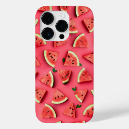 Cute Watermelon Fruit Pattern Pink iPhone Case Case-Mate iPhone 14 Proケース