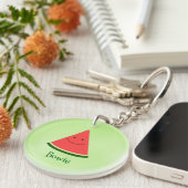 Cute Watermelon Personalized Acrylic Keychain キーホルダー (正面右)
