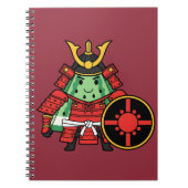 Cute Watermelon Shogun Samurai Warrior Illustratio ノートブック (正面)