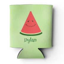 Cute Watermelon Summer Personalized Can Cooler 