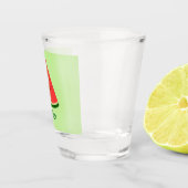 Cute Watermelon Summer Personalized Shot Glass  ショットグラス (右)