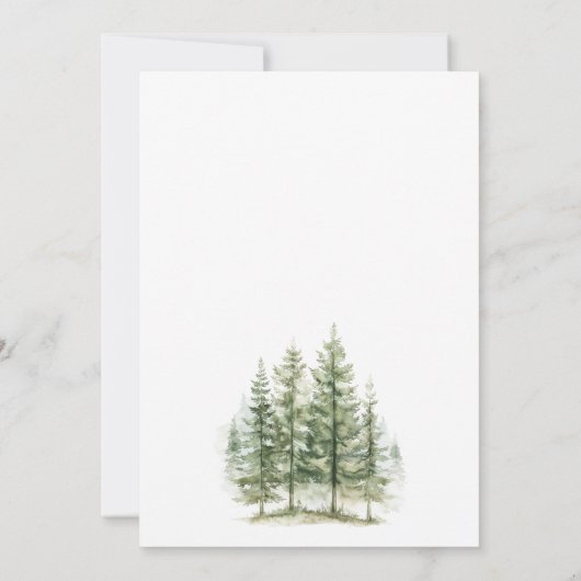 Cute We Can Bearly Wait Bear Honey Pregnancy  案内状 (裏面)