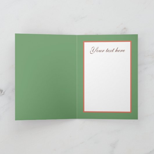 Cute Wedding couple customizable カード (内部)