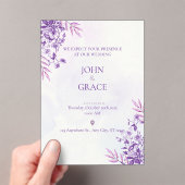 CUTE wedding invitation card アクリル招待状 (インサイチュ (ポータブル))