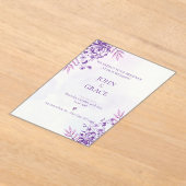 CUTE wedding invitation card アクリル招待状 (レイダウン)