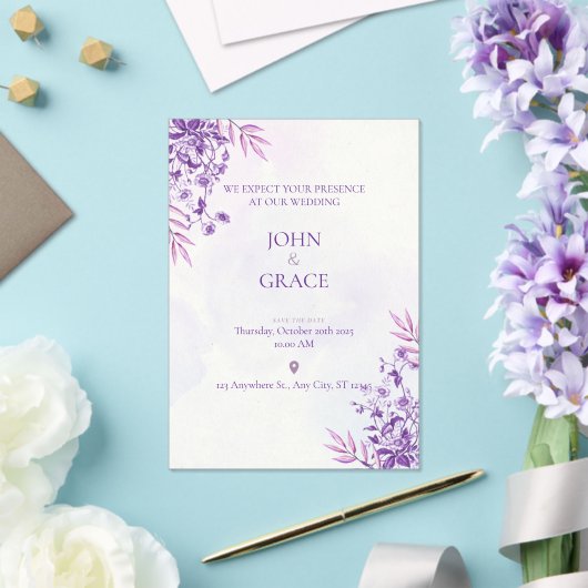 CUTE wedding invitation card アクリル招待状 (インサイチュ (ウェディング))