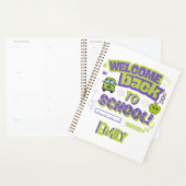 Cute Welcome Back To School Purple Green プランナー手帳 (ディスプレー)