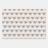 Cute Whale ラッピングペーパーシート (正面2)