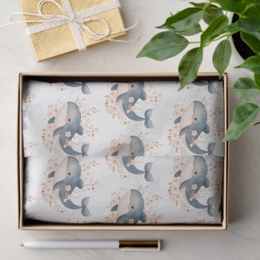 Cute Whale 薄葉紙 (ギフト)