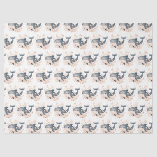 Cute Whale 薄葉紙 (正面)