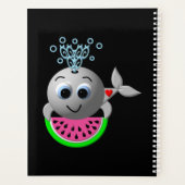 Cute Whale and Watermelon プランナー手帳 (裏面)