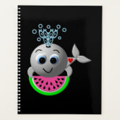 Cute Whale and Watermelon プランナー手帳 (正面)
