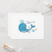 Cute whale - I deserve to be loved カード (正面/裏面インサイチュ)