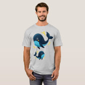 Cute Whale Tシャツ (正面フル)