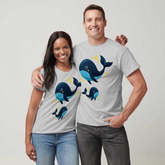 Cute Whale Tシャツ (ユニセックス)