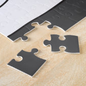 Cute Whimsical Bear Illustration Custom Name ジグソーパズル (側面)