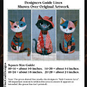 Cute Whimsical Boho Cat Set, Pastel EV6L Decoupage 薄葉紙