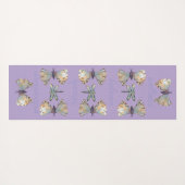 Cute Whimsical Dragonfly Butterfly Maureen Girard ヨガマット (裏面(横))