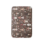 Cute Whimsical Fair Gnomes and Mushrooms  バスマット (正面縦)