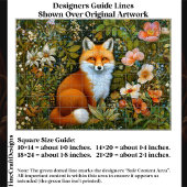 Cute Whimsical Forest Fox, Flowers ET9L Decoupage  薄葉紙