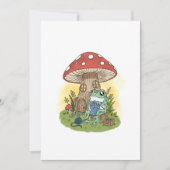 Cute Whimsical Frog Knitting Illustration 招待状 (正面)