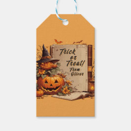 Cute Whimsical Halloween Spooky Season Custom  ギフトタグ