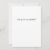 Cute Whimsical Hippo Valentine's Day Flat カード (裏面)