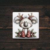 Cute Whimsical Koala Christmas Magnet マグネット