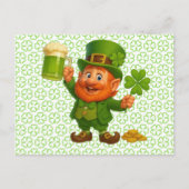 Cute/whimsical leprechaun Saint Patrick's Day ポストカード (正面)