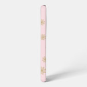 Cute Whimsical Retro Pink Santa Christmas Pattern Samsung Galaxyケース (左側面)