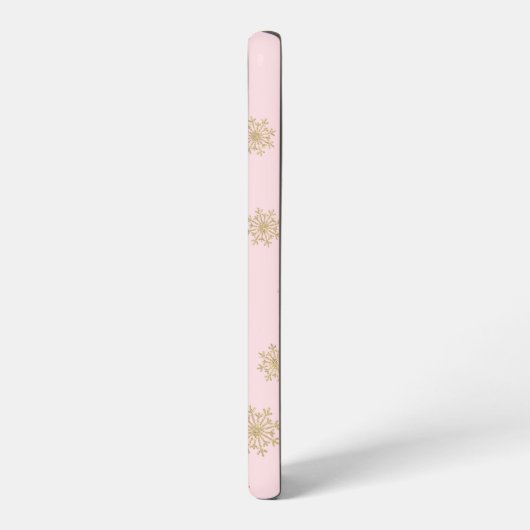 Cute Whimsical Retro Pink Santa Christmas Pattern Samsung Galaxyケース (左側面)