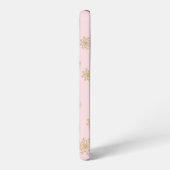 Cute Whimsical Retro Pink Santa Christmas Pattern Samsung Galaxyケース (左側面)