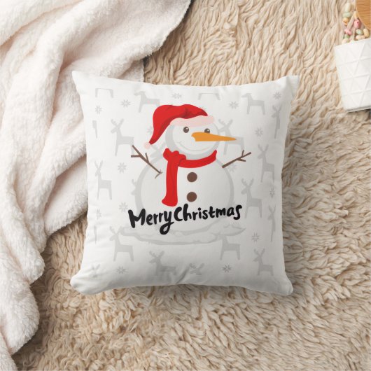 Cute Whimsical Santa Christmas family cushion クッション (ブランケット)