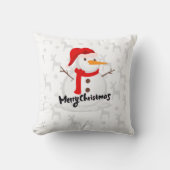 Cute Whimsical Santa Christmas family cushion クッション (正面)