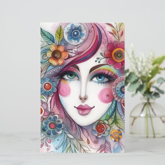 Cute Whimsical Scrapbook Paper For Paper Crafts (スタンド正面)